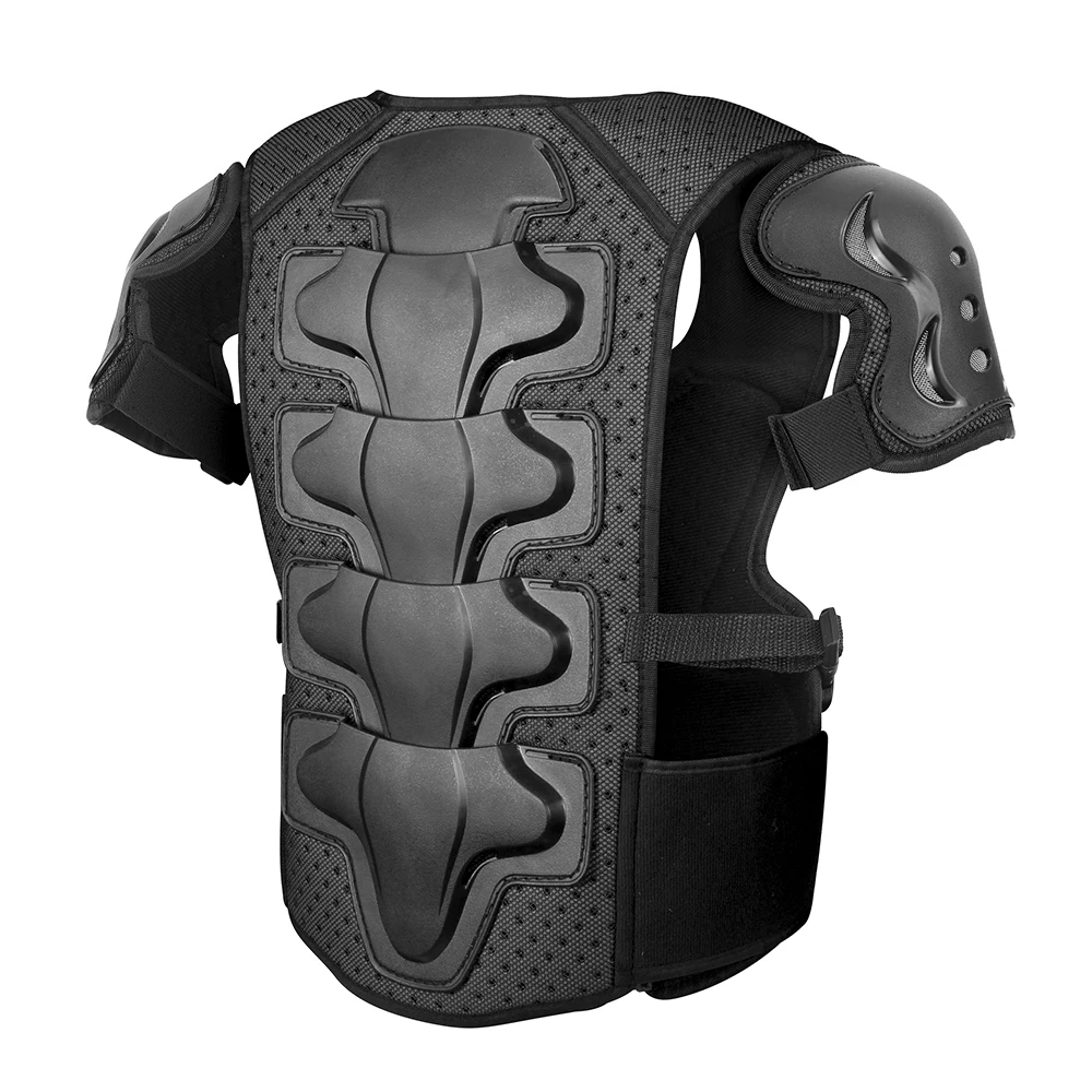 Kid's Motocross Body Armor Jacket Motorcycle Armor Vest Protection Protective Armors Riding Kneepads Moto Full Children