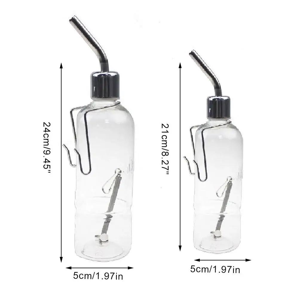 Stainless Steel Hanging Water Bottle for Hamsters and Rabbits