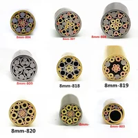 8mm Mosaic Pin Rivets for Knife Handle Screw Decorate 21 Kinds Design Exquisite Style Length 9cm 1