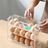 30 Grids Egg Tray Organizer Egg Storage Box Large Capacity Household Egg Holder With Handle Home Egg Container For Refrigerator 6