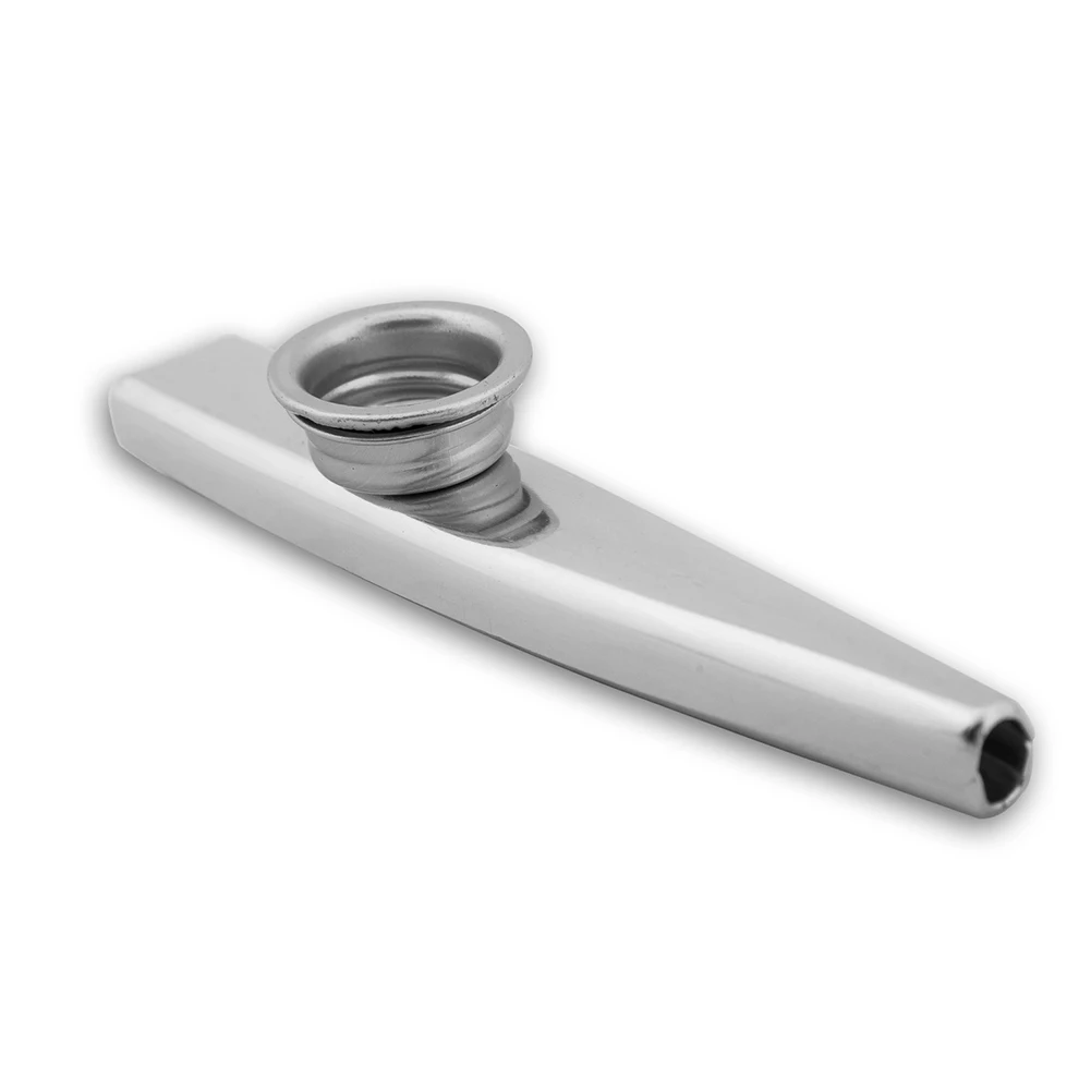 12cm Mini Metal Kazoos Musical Woodwind Instrument Flutes Mouth Kazoo Musical Instrument for Children Adult Music Lovers