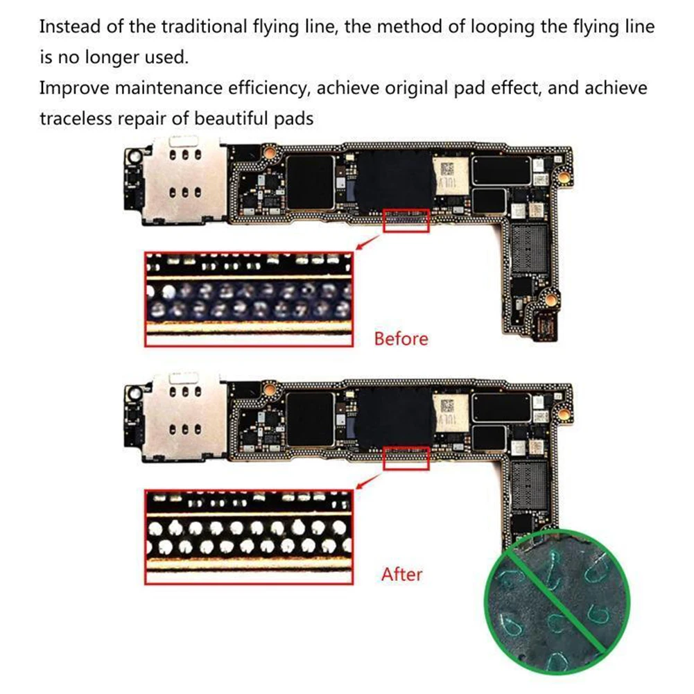 

Connectors Solder Tab BGA-PCB Pad 1pcs 4.8x5.8 Cm Brass Non Marking Repair RL-007GA For Mobile Phone Maintenance