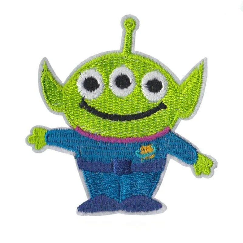 Unknown Space Alien Rocket Stranger Things UFO Iron Patch for Clothing Punk Embroidered DIY Parches Appliqu