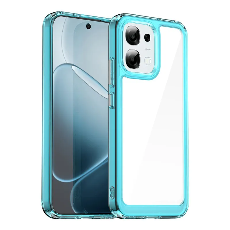 Colorful Soft Edge Silicone Transparent Bumper Case