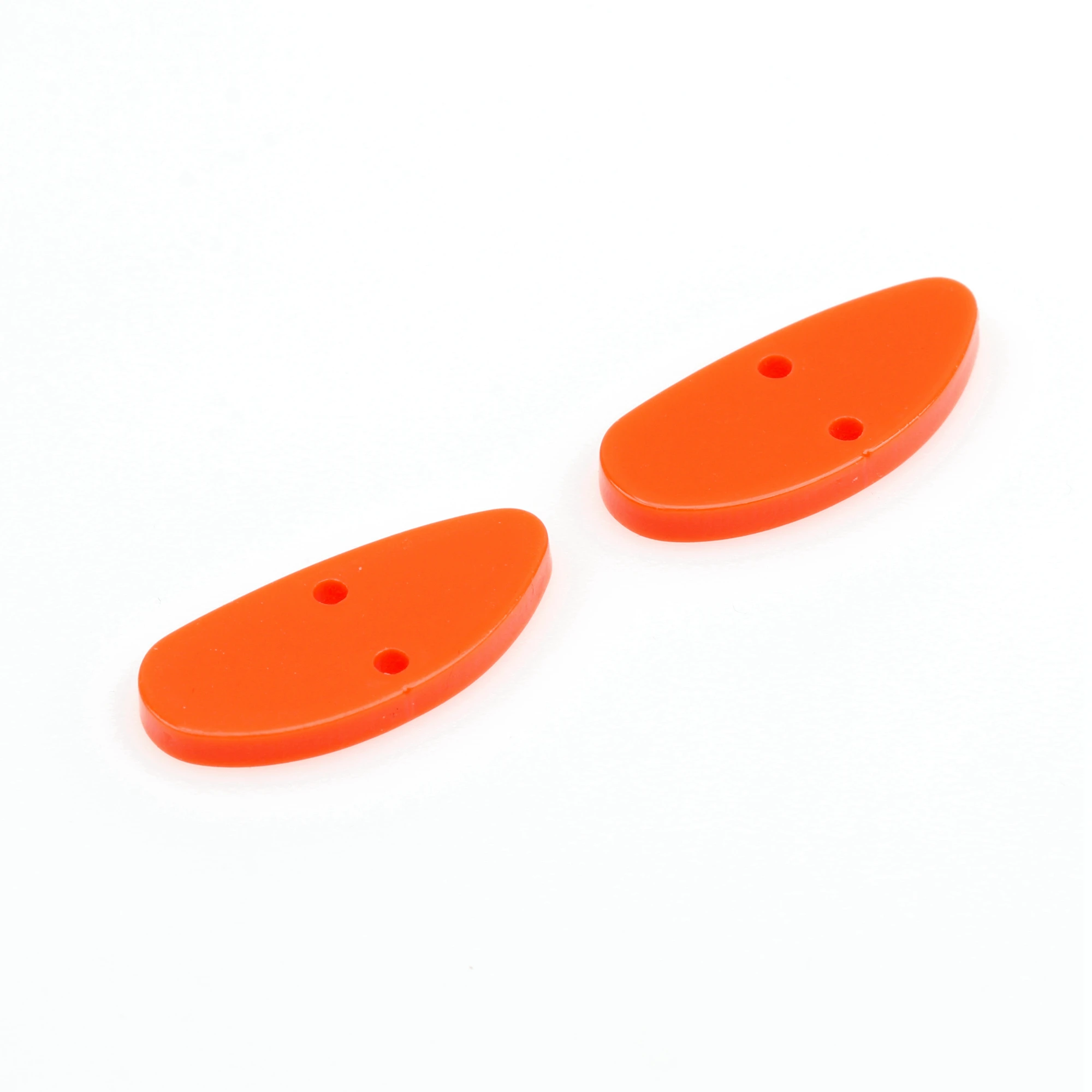 12 Stück Acryl-Charms, abstrakte baumelnde Verbinder, 2 Löcher, Ohrring-Teile, DIY-Anhänger, Schmuckzubehör 13 x 28,5 mm, AC331 KM – Detail 1