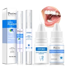 

2pcs/set Oral Hygiene Tooth Whitening Essence Serum Remove Plaque Stains Tooth Bleaching Gel Dental Tooth Powder Whitener Pen