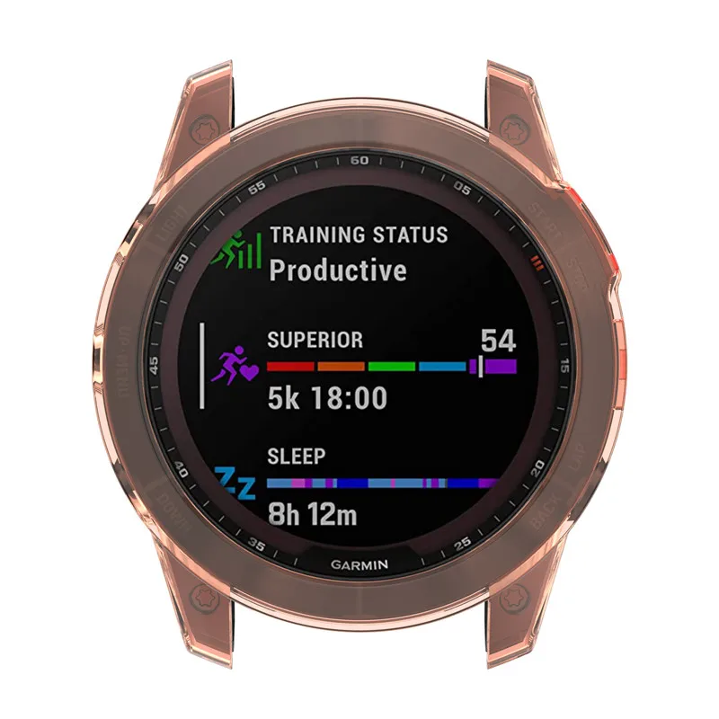 TPU Protective Case Cover for Garmin epix Gen2 Smart Watch Clear Colorful Soft Protector Cover Shell for epix Gen 2