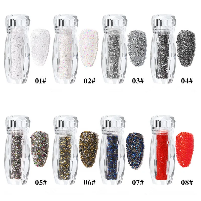 

New Nail Jewelry Magic Fairy Beads Nail Glue Diamond Transparent Microbeads Microdiamond Bottle
