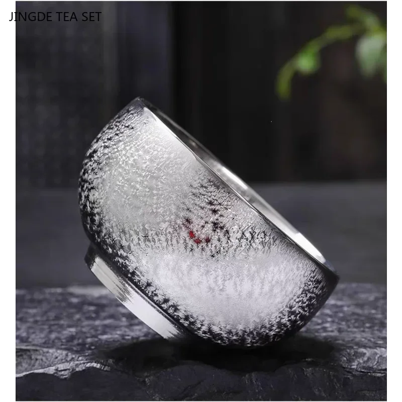 120ml High-grade Silver-plated Ceramic Tea Cup Handmade Zen Master Cup Custom Portable Beauty Teacup Chinese Tea Accessories
