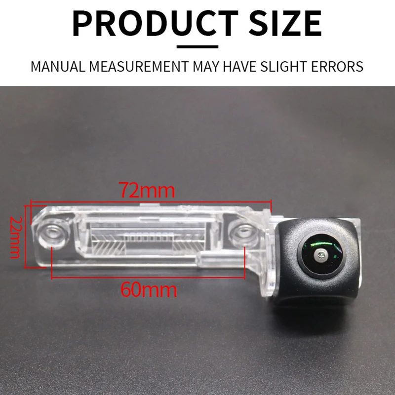 HD AHD 1080P 720P CVBS 차량 후방 카메라 (스코다 슈퍼브, 폭스바겐 마고탄, 폴로, 보라, 골프, 제타, 파사트 CC, 투란, 캐디, 멀티밴 T5 용)