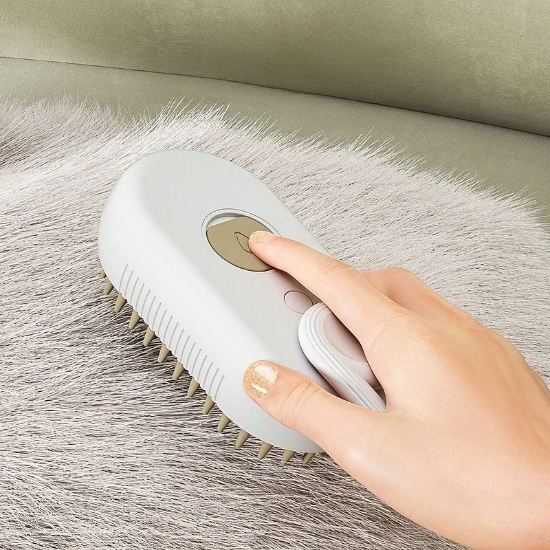 thumbnail image 2 of Cat Steam Brush, 3 In1 Spray Cat Brush, Self Cleaning Cat 2 of 14