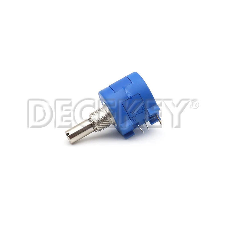 1Set 3590S Precision Multiturn 10k Potentiometer 10 Ring Adjustable Resistor Turns Counting Dial Rotary 6.35mm Knob