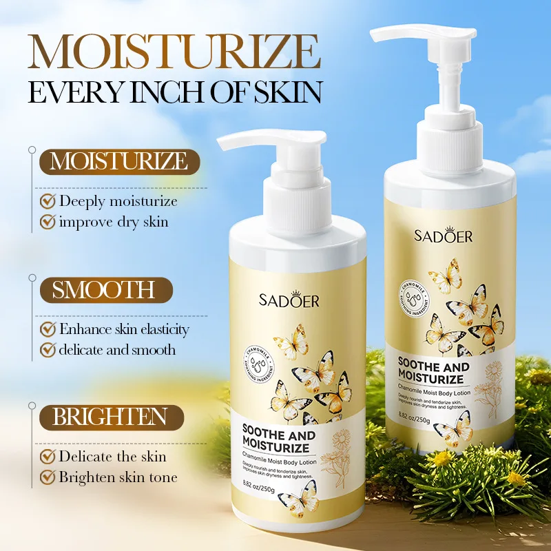 Chamomile Collagen Milk Bleaching Face Body Cream Whitening Cream Skin Whitening Moisturizing Body Lotion Skin Lightening Cream