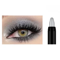 Bâton de crayon de fard à paupières noir foncé fumé, imperméable, nacré, mat, paillettes métalliques, surligneur, outil de maquillage 1