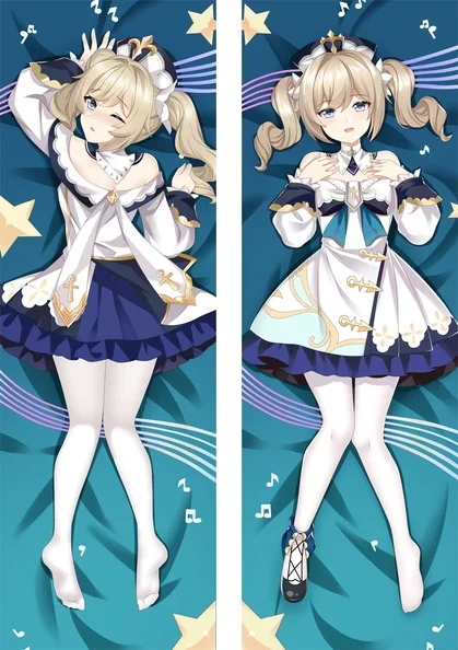 

180cm Anime Dakimakura Game Genshin Impact Barbara Cosplay Pillow Case Fullbody Hugging Pillowcase Peachskin Long Cushion Cover