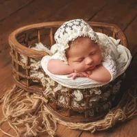 Baby Photography Props Retro and Old Heart-shaped Basin Furniture Studio Photo Backdrop Basket Newborn Photoshoot Accessories 2