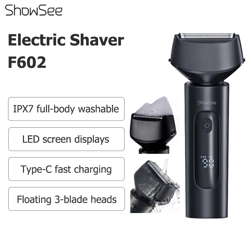 Xiaomi-ShowSee-Electric-Shaver-for-Men-F602-USB-Rechargable-Shaver ...