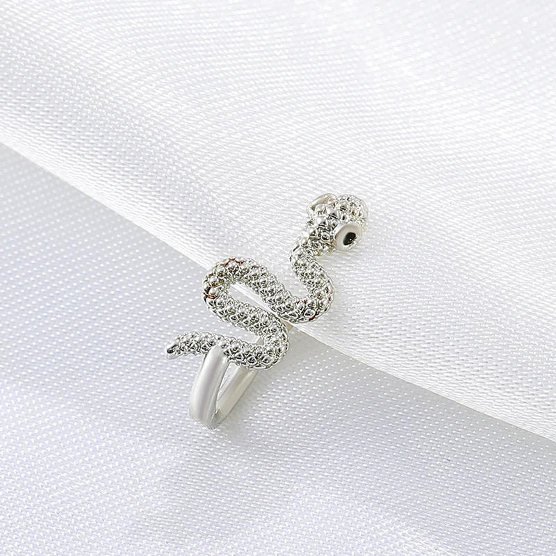 Nose Rings 1Pcs Snake Nose Ring for Women Non Piercing Nariz Stainless Steel Nose Clip Fake Septum Piercing Jewelry