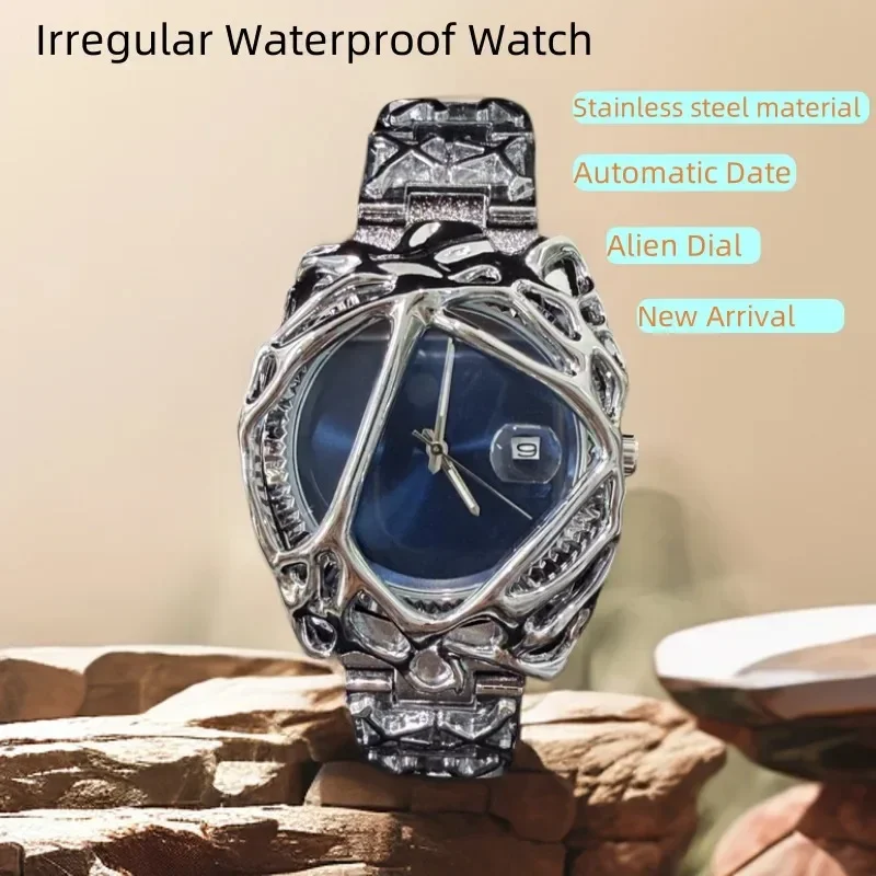 Alabaster Industries Y2K Demon Claw Quartz Watch Men Alien Style