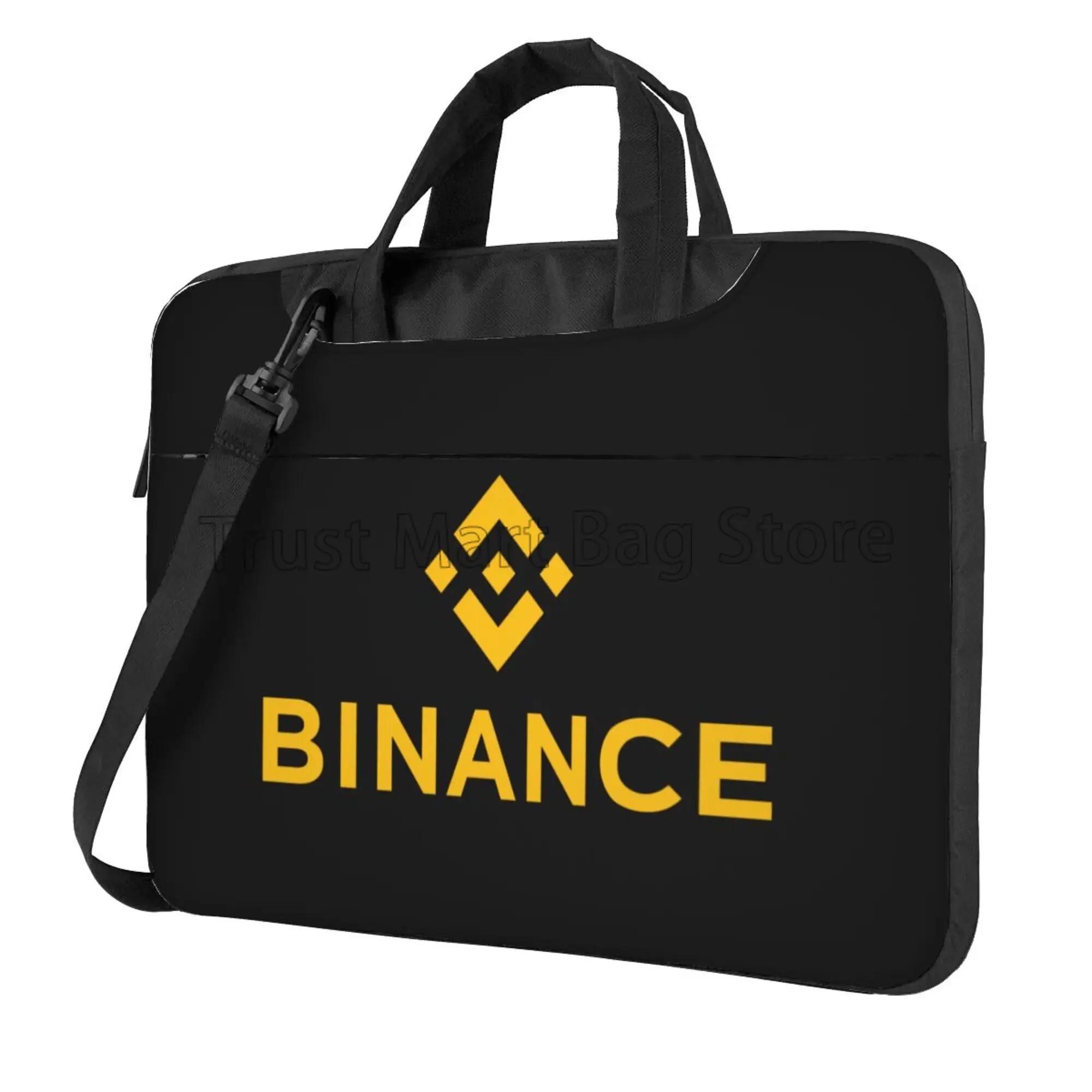 

Binance Print Laptop Shoulder Bag Custom Carrying Case Computer PC Cover Pouch for Office Business Fits 13/14/15.6 Inch Notebook