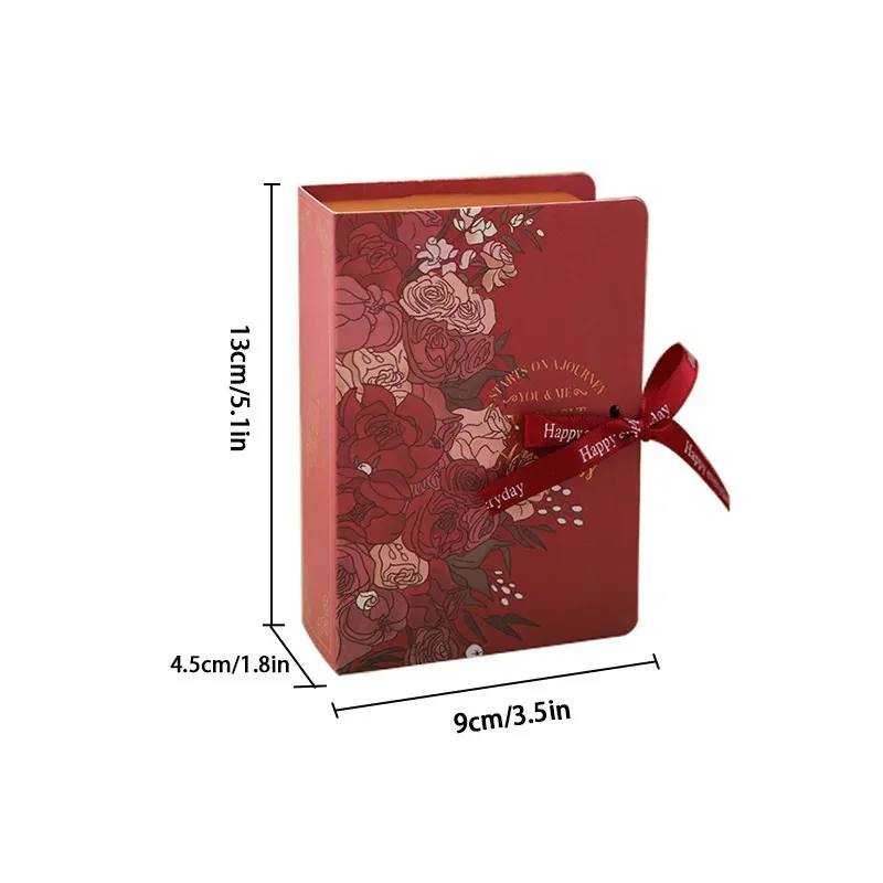 5PCS Book Shape Gift Boxes with Ribbon – Candy and Chocolate Favor Boxes, Elegant Weddi... - SKU CCB01539 - UGI Packaging