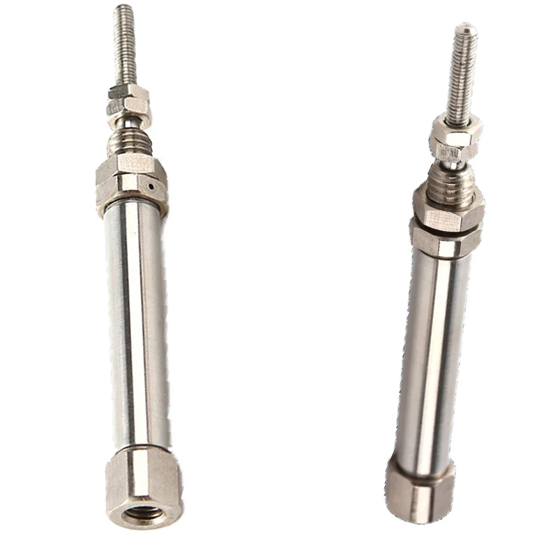 กระบอกสูบนิวเมติก Miniature สแตนเลสสตีล Double Acting Single Rod Mini CDJ2B6-5 10 15 20 25 30 35 40 45 50จังหวะกระบอกสูบ 1