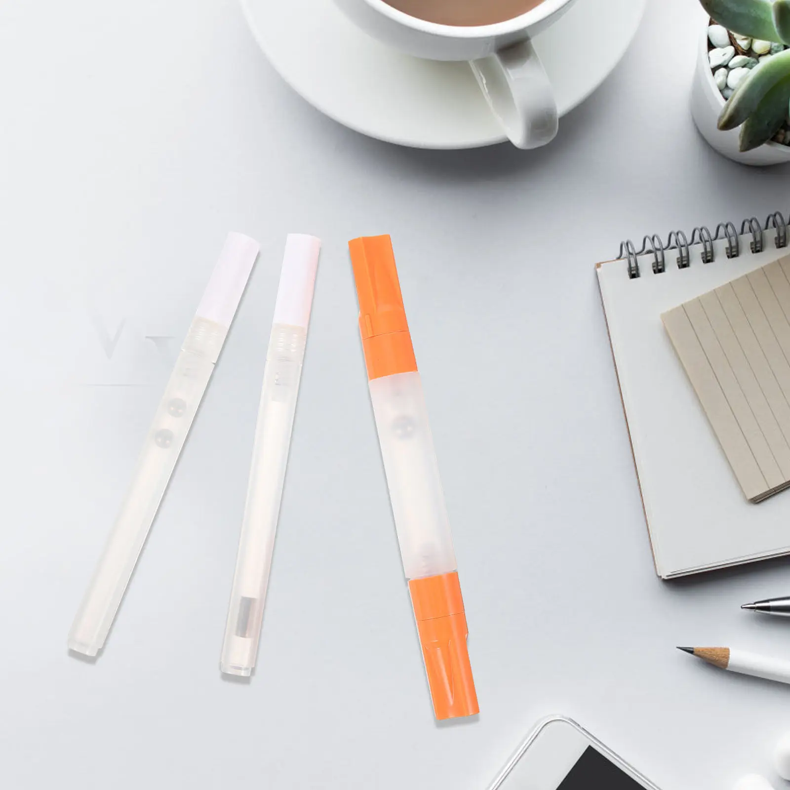 3Pcs 빈 리필 가능 페인트 펜 낙서 마커 휴대용 경량 누출 방지 디자인 그리기 쓰기 미술 프로젝트