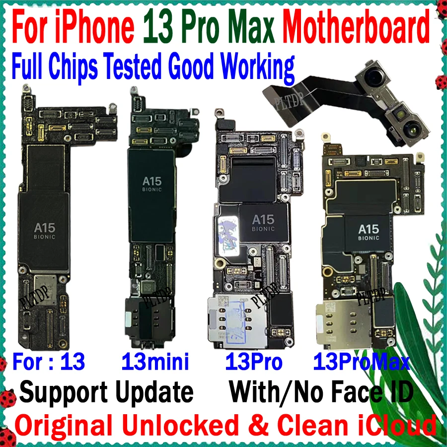 Supporta l'aggiornamento IOS e LTE 4G 5G per IPhone 13 Pro Max 13 Mini scheda  madre scheda logica Icloud gratuita sbloccata originale buon funzionamento  - AliExpress