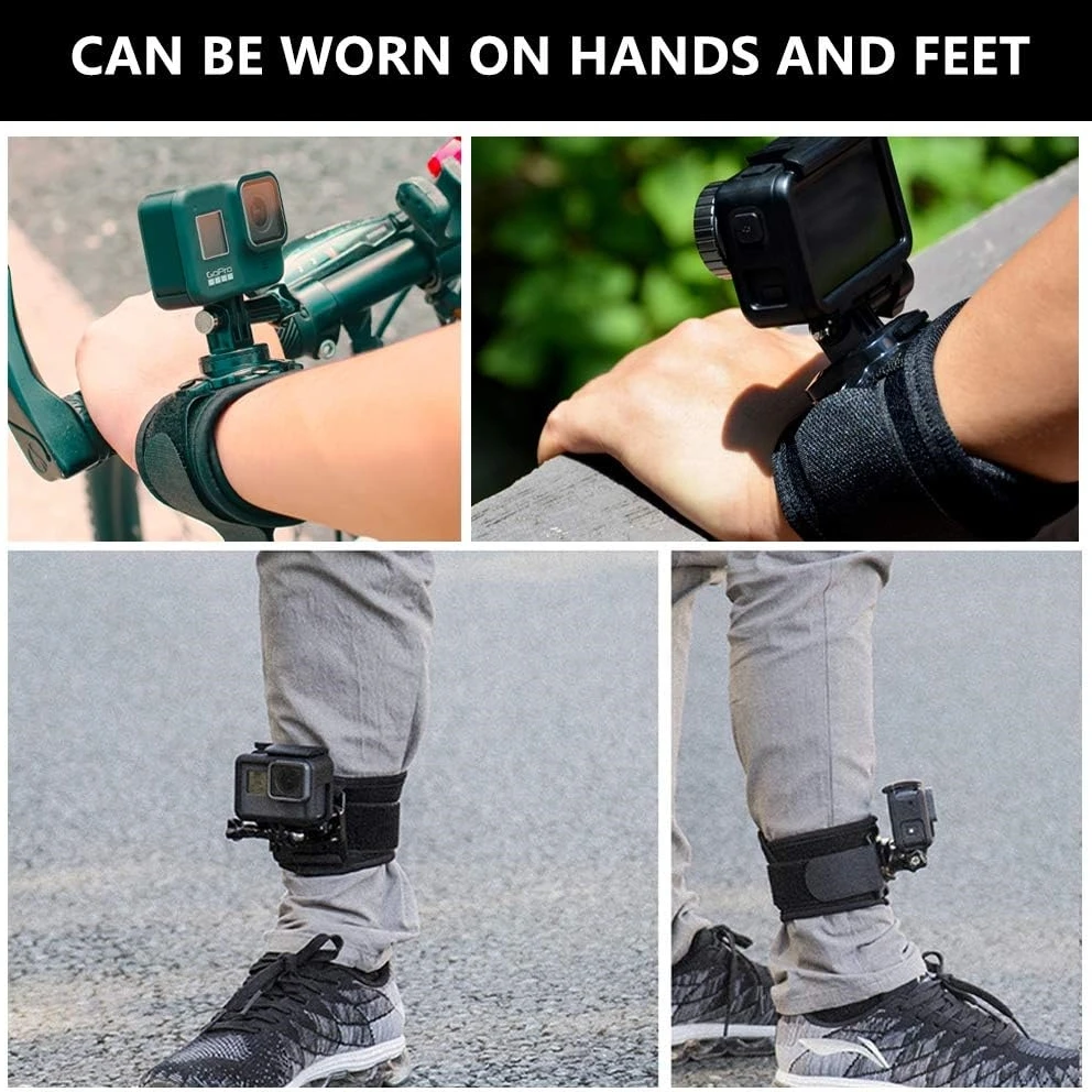 360 Degree Rotating Action Camera Wrist Strap