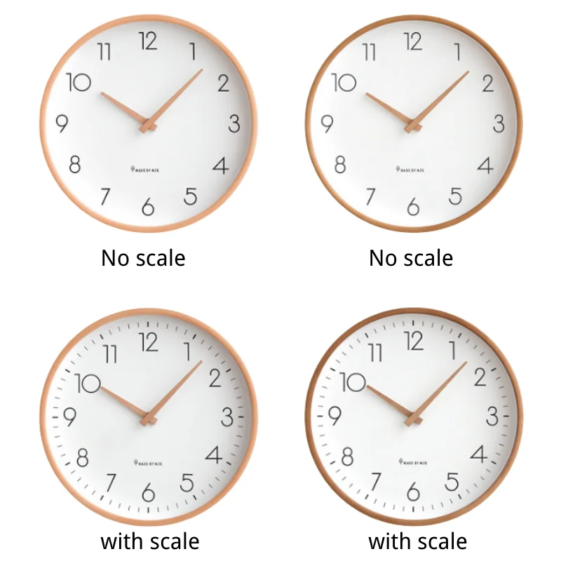 

Modern Solid Wood Wall Clock Living Room Creative Fashion Clock Home Decor Living Room Bedroom Creative Solid Wood Clock