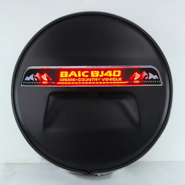 For Baic BJ40 Plus Ickx K2 2014-2024 Spare Tire Cover with Lamp Flowing  Light Exterior Car Accessories - AliExpress