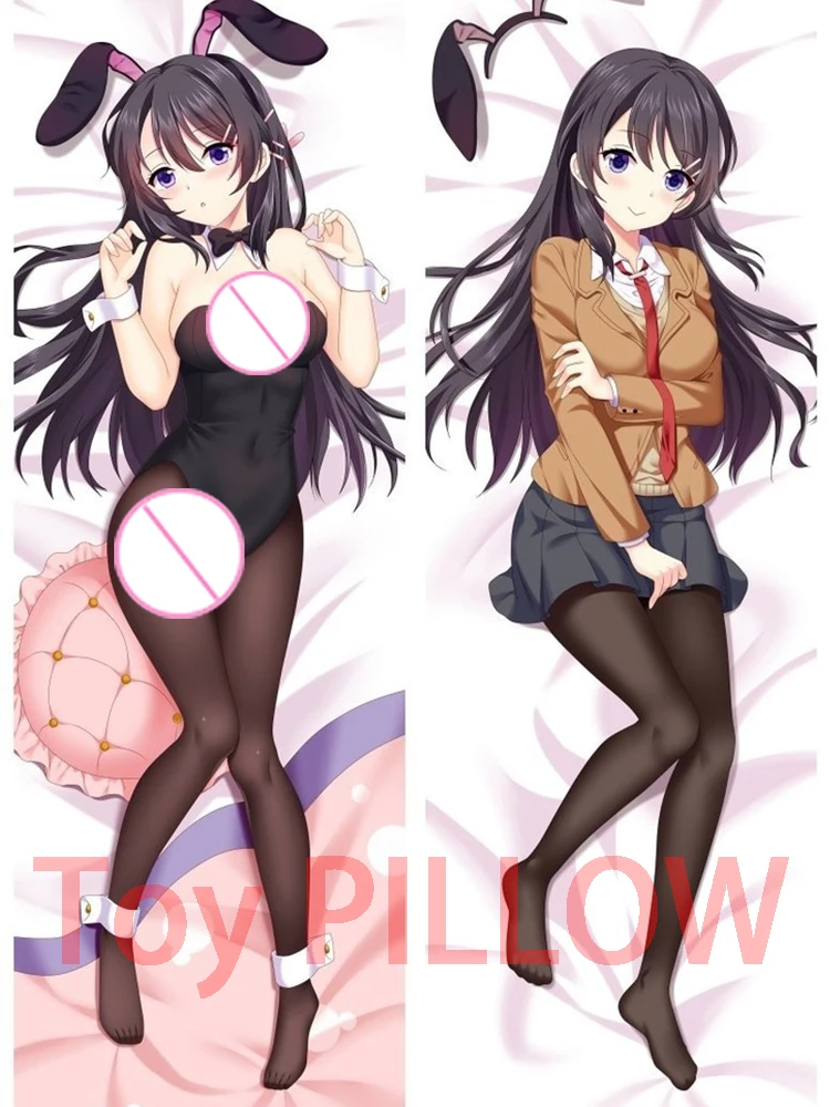 

Dakimakura anime дакимакура Двусторонняя Подушка для тела Dakimakura anime Sakurajima в натуральную величину, украшение на Хэллоуин и Рождество, подарок