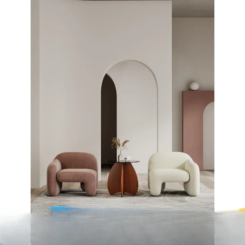 

Online celebrity single person sofa chair, Nordic light luxury, minimalist creativity, lazy person balcony, living room