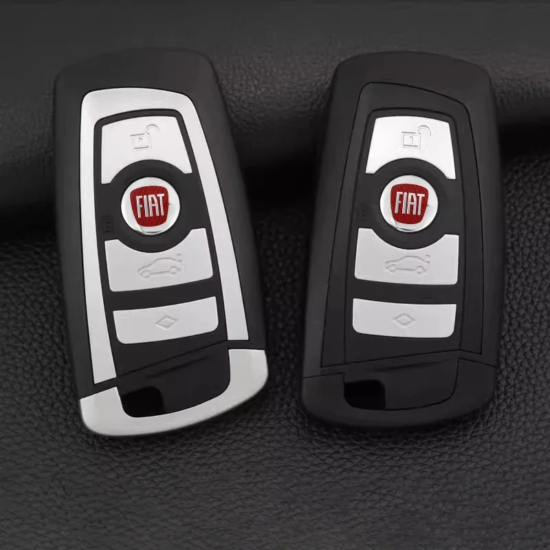 Carcasa Para Llave De Coche De 3 Botones – Compatible Con Fiat 500, Panda, Punto, Peugeot Ducato Y Más