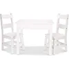 Wooden Table & Chairs - White 2