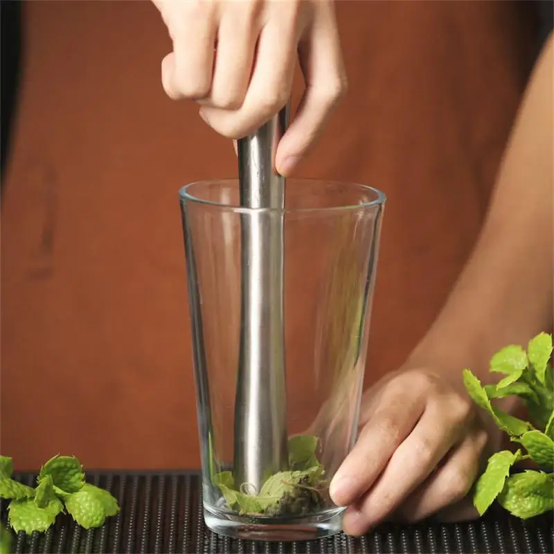 Cocktail Shaker Steel Wine Mixing Stick Muddler Cocktail Stirrer Shaker Ice Crusher Barware Tool Wine Accessories