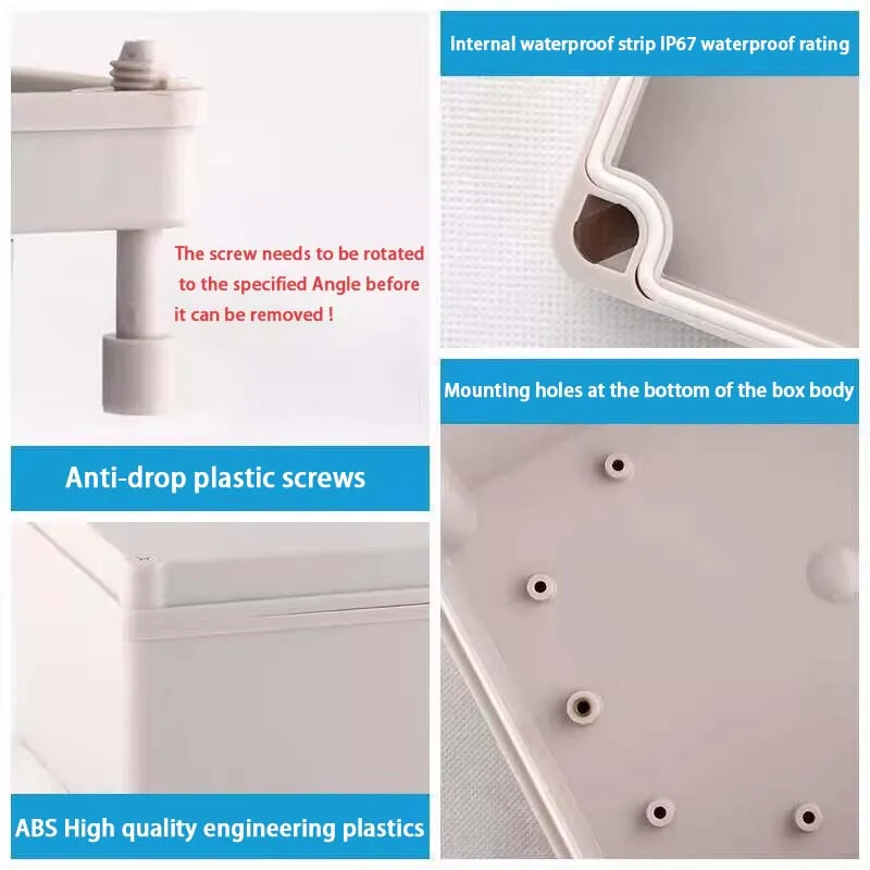 AG Series ABS Wire Junction Box Waterproof Electronic Safe Case Plastic Boxes Plastic Organizer IP67 Waterproof Enclosure Box electronic enclosure case,electrical junction box,electrical box