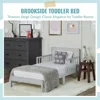 Toddler Bed In Pebble Grey, Low To Floor Design, Non-Toxic Finish, Safe Rails, Made of Pinewood 6