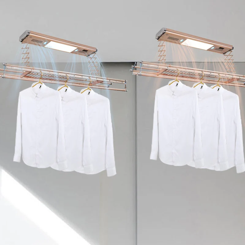 

Folding Aluminum Clothes Hanger with Electric Smart Sterilization for Drying