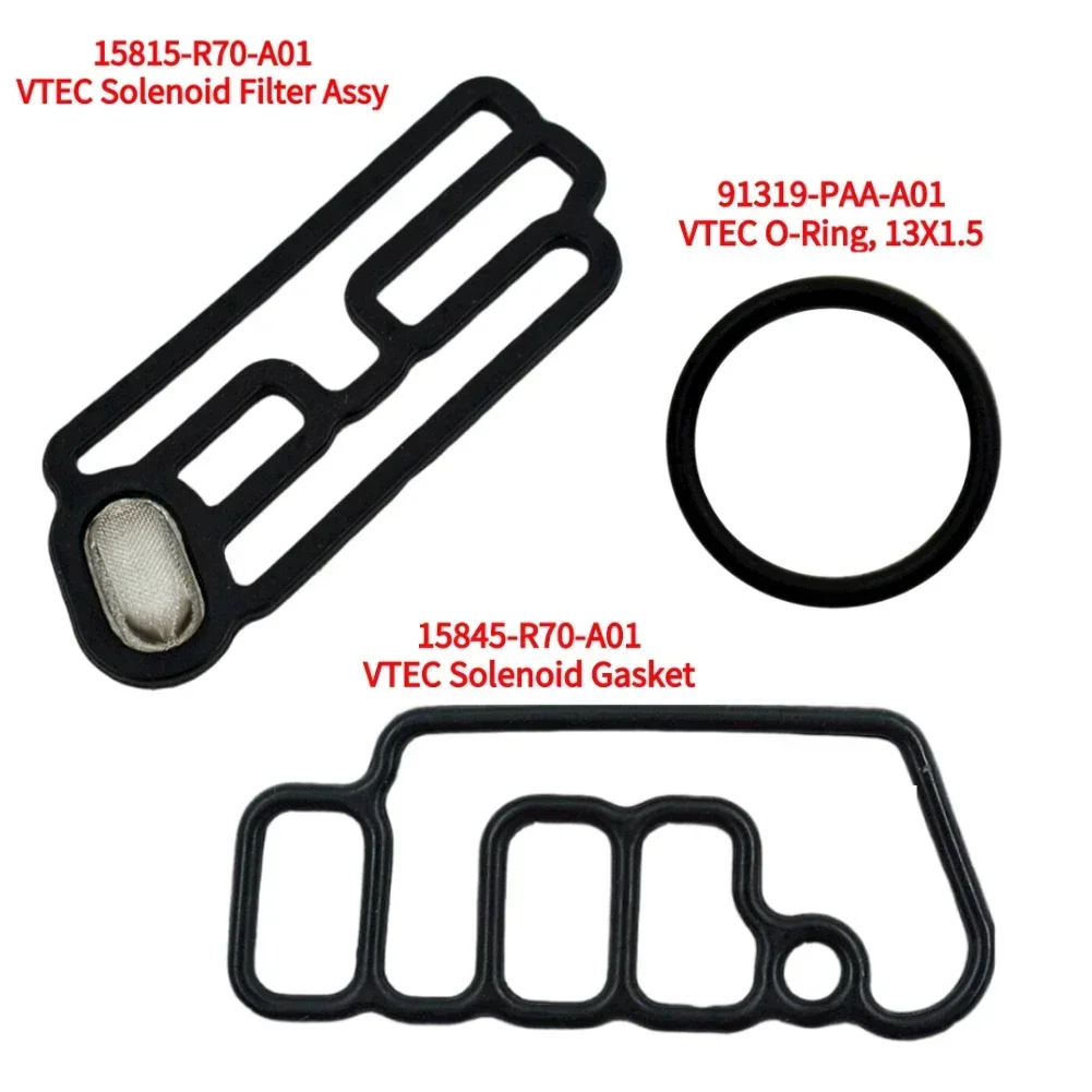 Car Solenoid Filter Assy Head Cylinder Solenoid Gasket solenoid valve filter gasket 15845-R70-A01 15815-R70-A01 VTEC Gaskets for Honda Accords Crosstour