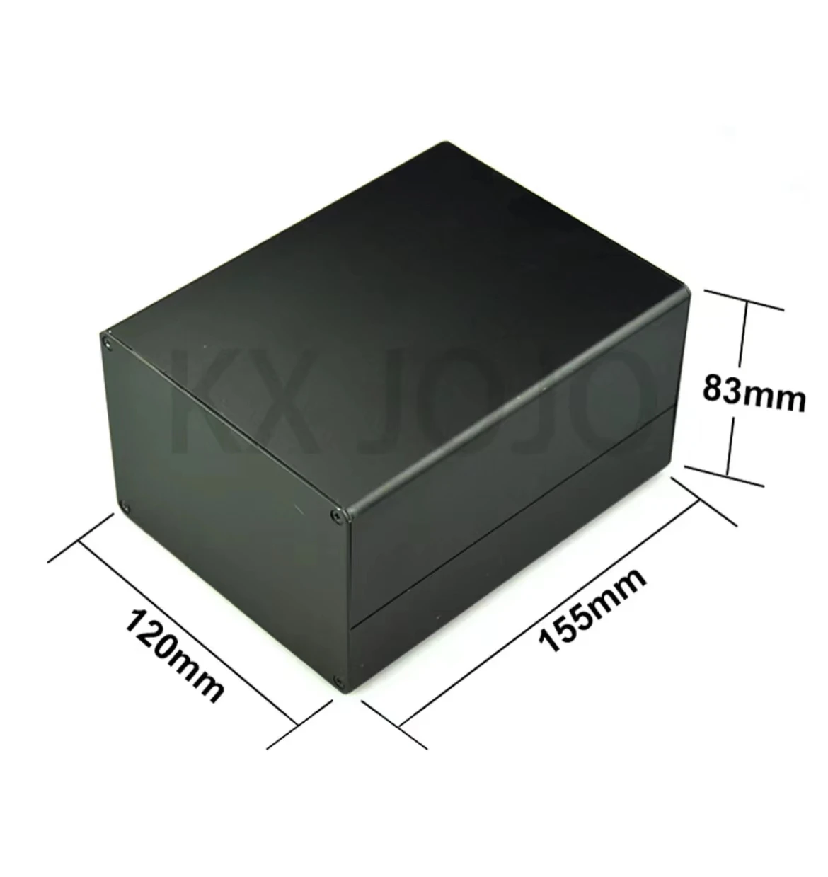tipo Rachado de Alumínio Case Cerco Caixa Impermeável Eletrônica Faça Você Mesmo Alojamento do Poder Instrumento Prata Preto 120x83x130 mm 155 mm 200 mm 320 mm