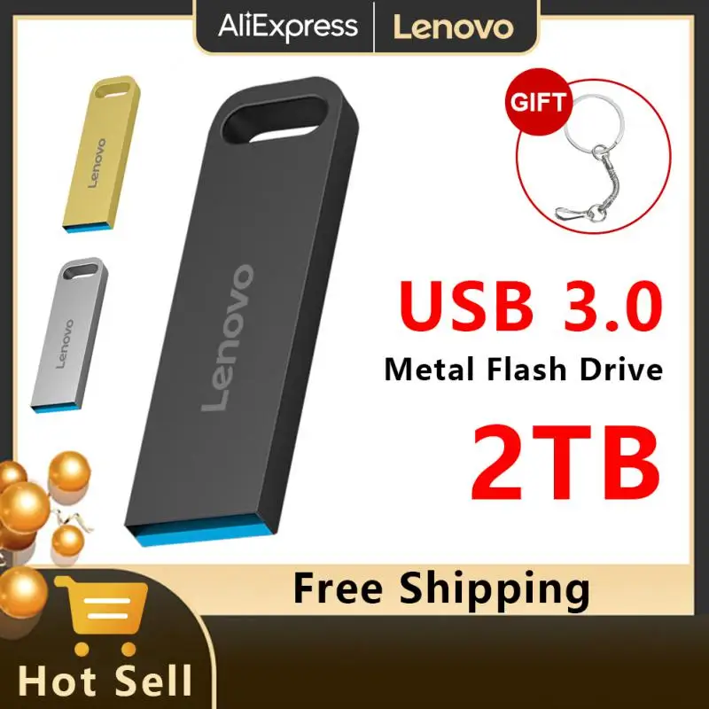 Lenovo Mini Usb Flash Drive 1Tb Pen Drive Usb 3.0 Usb Pendrive 2Tb Flash Memory Stick Con Portachiavi U Disk Regali Spedizione Gratuita
