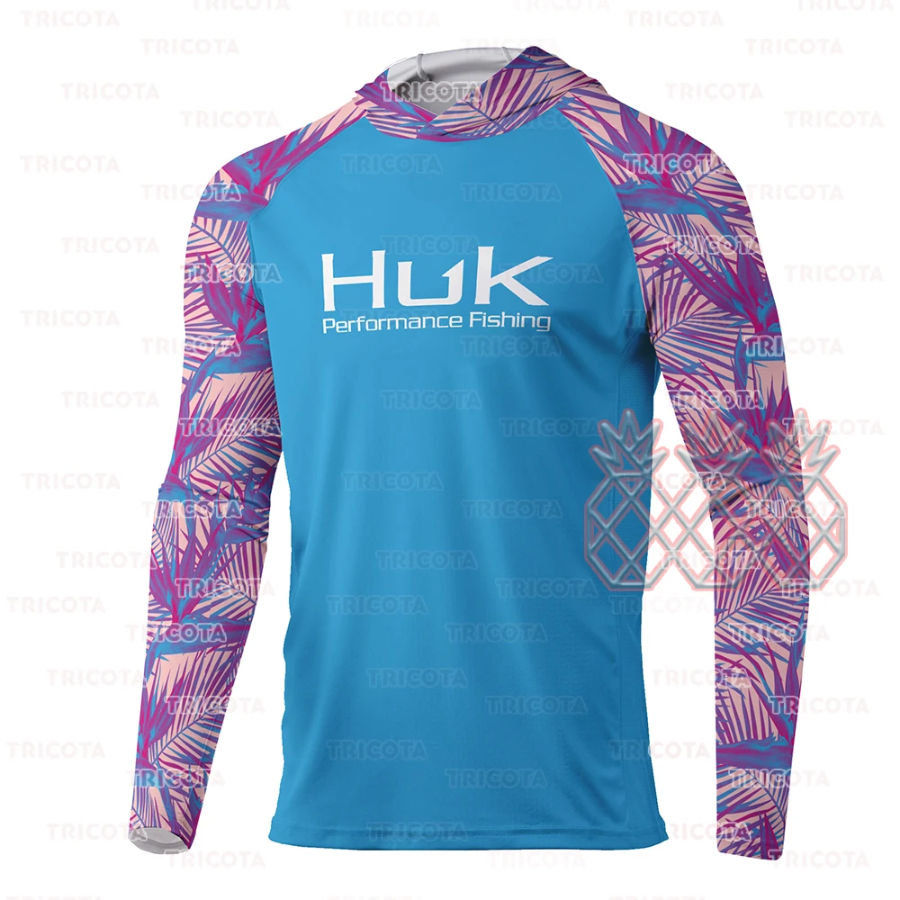 HUK Performance Fishing Shirts Men's Breathable UV Protection Hooded Mask Fishing  Clothing Summer Long Sleeve Fishing Jersey - AliExpress