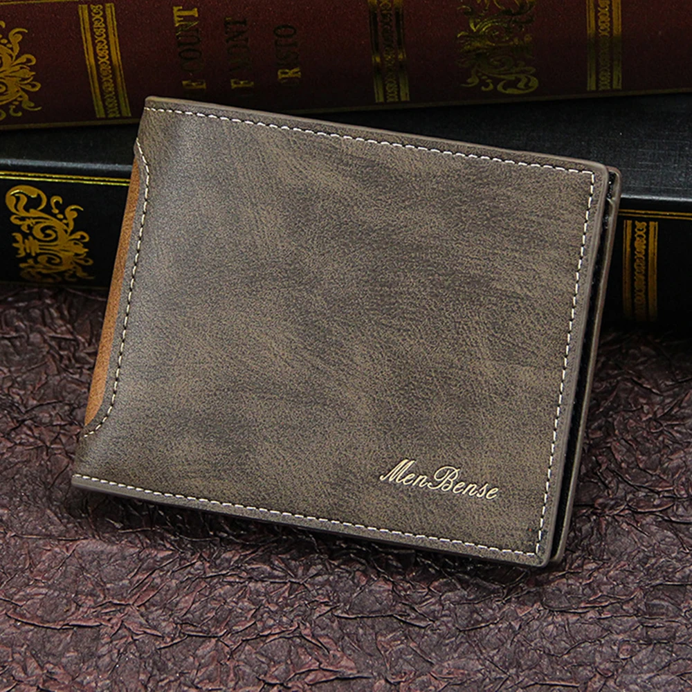 New-Men-s-Wallet-Short-Cross-Section-Youth-Tri-fold-Wallet-Stitching ...
