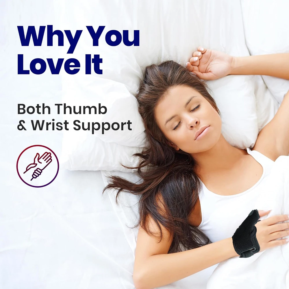 2 in 1 Wrist and Thumb Brace for Arthritis Pain and Support,Thumb Spica Splint for De Quervains Tenosynovitis,Mild Carpal Tunnel