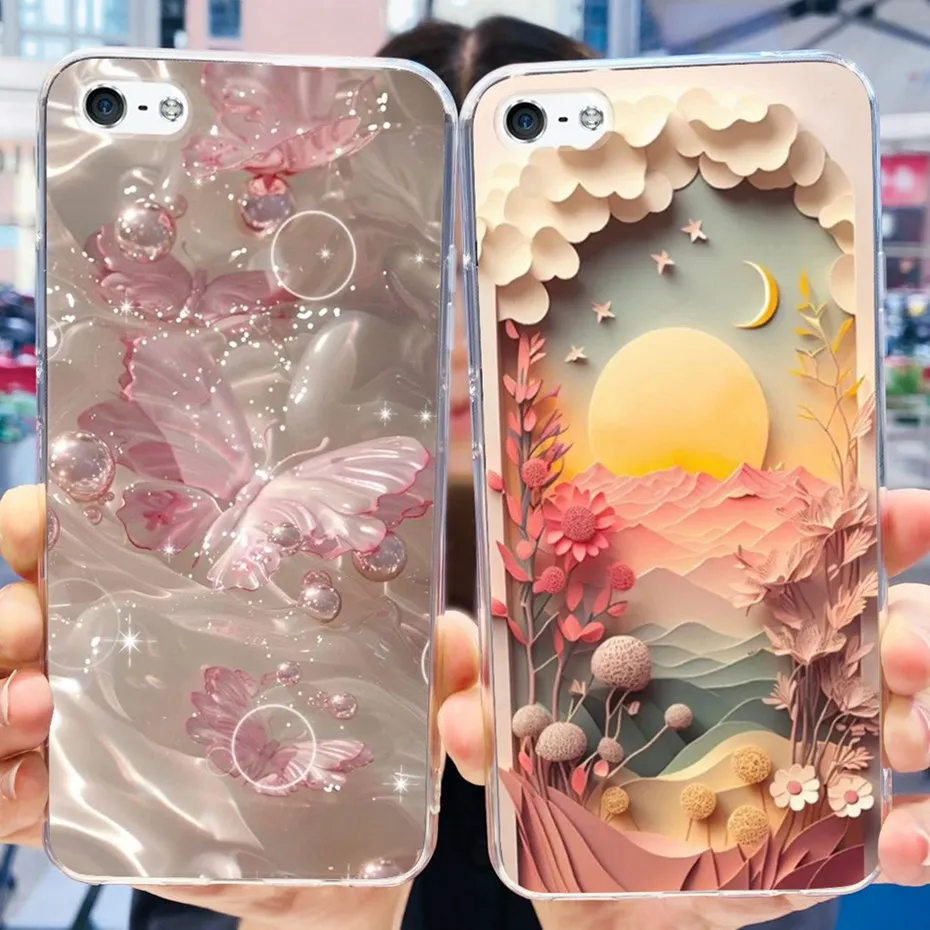 Charming Abstract Art Soft Silicone Phone Case