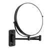 9" Wall Mounted Makeup Mirror,1X/10X Magnification Double Sided Vanity Mirror 360 Rotating Extendable 2