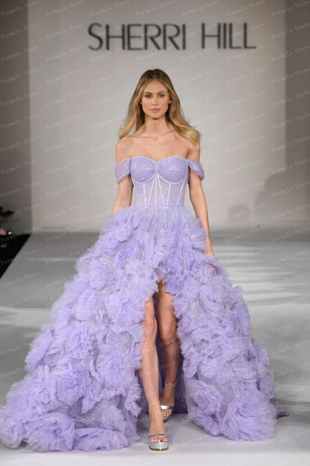 Petals in Purple - Tube Layered Short Dress