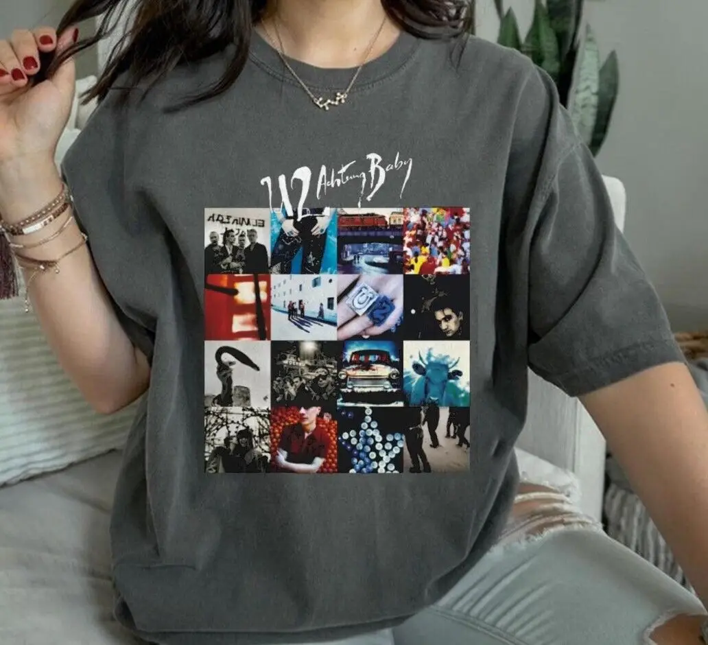 New Listingvintage U2 Achtung Baby Concert T T-Shirt, T-Shirt Unisex U2, T-Shirt U2 Band, Vin