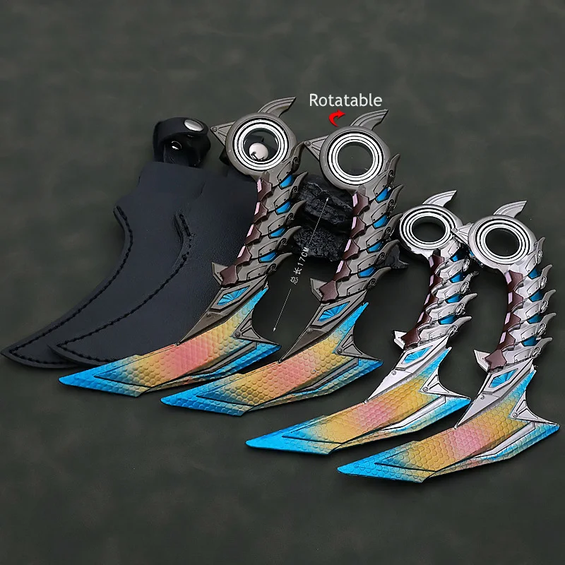 Set Regalo Coltello Artiglio Dilofosauro 17Cm Set Regalo Non Tagliato In Lega Sicura Militare Tattico Tasca Giocattolo Coltello Ornamento Regalo Per B